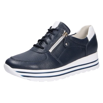 Afbeelding van Waldläufer Sneakers laag, Dames, Maat: 37.5, Notte weiss Leer