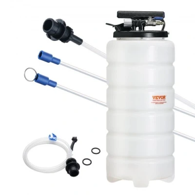 Afbeelding van VEVOR oliezuigpomp 15L handmatig pneumatisch oliezuigapparaat 0,4 0,8 MPa olieverversingspomp autozuigpomp handpomp vloeistofzuigpomp geschikt voor het afzuigen van motorolie, transmissieolie, remvloeistof
