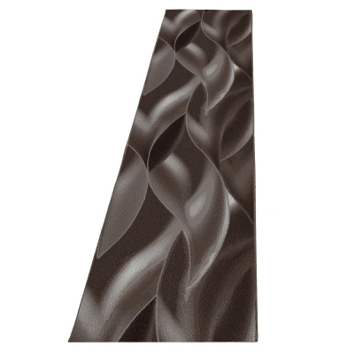 Afbeelding van Moderne loper Plus Bruin 8008 80x300cm Adana Carpets
