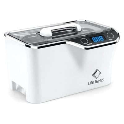 Afbeelding van LifeBasis ultrasone reiniger, ultrasoon reinigingsapparaat, 600 ml, digitale 42 kHz apparaat voor het reinigen van brillen, sieraden, horloges, herbruikbaar