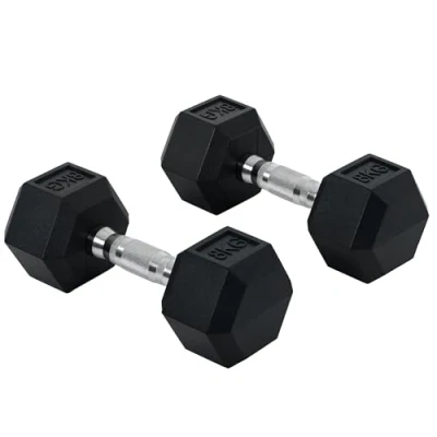 Afbeelding van HOMCOM Set van 2 korte halters in zeshoekige vorm A91 018V01