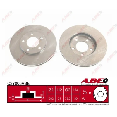 Afbeelding van ABE Remschijven C3Y006ABE