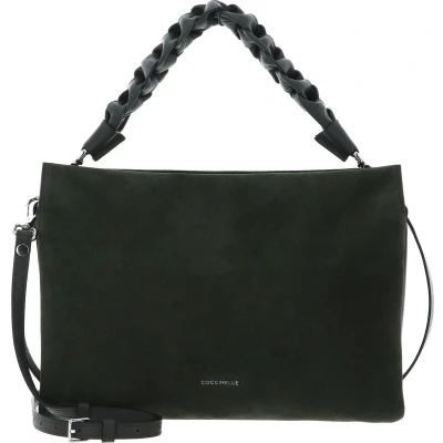Afbeelding van COCCINELLE Leren Schoudertas Boheme Handbag Suede Alga Donkergroen