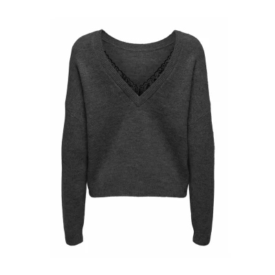 Afbeelding van ONLY Manifesta Trui, Dames, Maat: XS, Dark grey melange