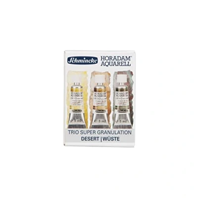 Afbeelding van Schmincke HORADAM® AQUARELL, super Granulatie Trio Woestijn, 5 ml tubes, 74 620 097, kartonnen set, zeer sterk granulerende kleuren, fijnste, aquarelverf