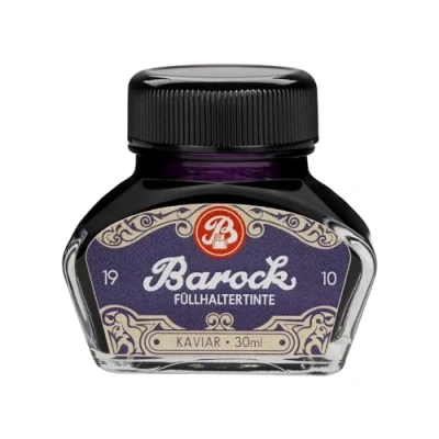 Afbeelding van Barock 1910 Kaviaar Schrijfinkt voor vulpen, glasveren, rollerpen, vulpeninkt in inktpot, 30 ml, violet