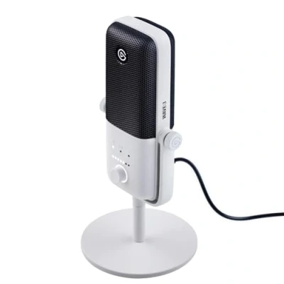 Afbeelding van Elgato Wave:3 White Premium studiokwaliteit USB condensatormicrofoon voor streaming, podcasts, gaming en thuiskantoor, gratis mixersoftware, plug ins geluidseffecten, &amp; play, Mac, PC