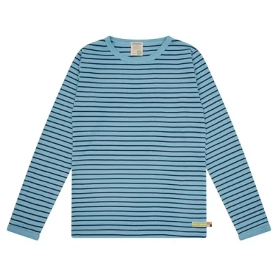Afbeelding van loud + proud Shirt met strepen, van biologisch katoen, GOTS gecertificeerd, Air., 122 128