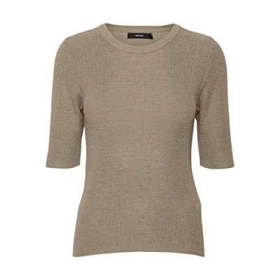 Afbeelding van Vero Moda Vmnewlexsun Tshirt basic, Dames, Maat: Small, Silver mink