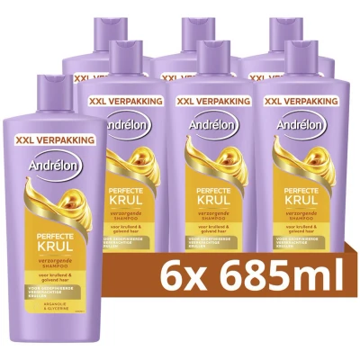 Afbeelding van 6x Andrelon Shampoo Perfecte Krul 685 ml