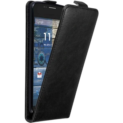 Afbeelding van Cadorabo Hoesje geschikt voor Motorola MOTO G2 in ZWARTE NACHT Beschermhoes flip design Case Cover met magnetische sluiting