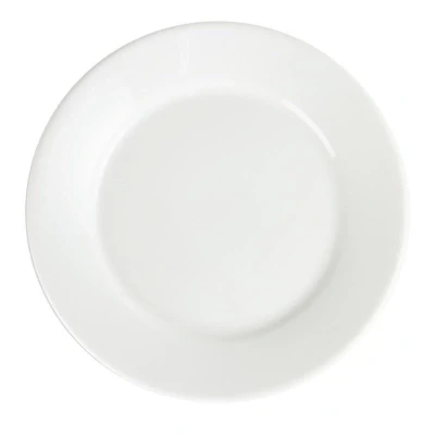 Afbeelding van Olympia Whiteware borden met brede rand 23cm (12 stuks)
