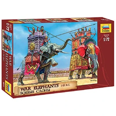 Afbeelding van Zvezda War Elephants (Zve8011) modelbouwsets, hobbybouwspeelgoed voor kinderen, modelverf en accessoires