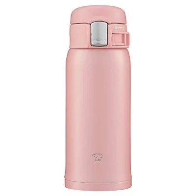 Afbeelding van Zojirushi SM SF36 PA Waterfles, Direct drinken, One Touch Open, Roestvrijstalen mok, 360 ml (360 ml), Roze