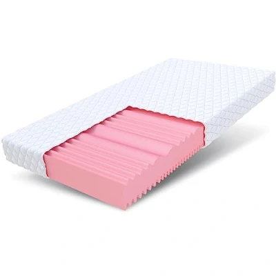 Afbeelding van FDM FIX matras 90x200 cm koudschuim hoogte 14 hardheidsgraad H2 en H3 7 ligzones Oeko Tex geschikt voor mensen met een allergie tijk wasbaar HR schuim