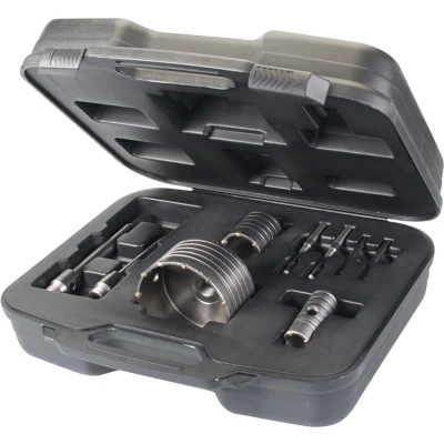 Afbeelding van Silverline 9 delige TCT kernboor set 30, 50 en 110 mm