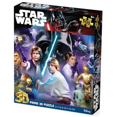 Afbeelding van Prime 3D Star Wars Ensemble Darth Vader Puzzle (500)