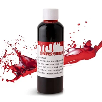 Afbeelding van Halloween party, nepbloed, wondlittekens, realistisch, zombie, fantasie, make up, voor theater en kostuum, 100 ml