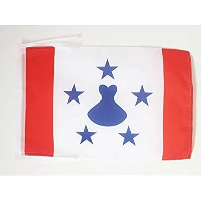 Afbeelding van Tubuai Vlag 45x30 cm koorden Frans Eiland SMALL vlaggen 30 x 45 Banier 18x12 in Hoge kwaliteit AZ FLAG