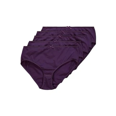 Afbeelding van Ulla Popken 5 PACK Slip, Dames, Maat: 50/52, Aubergine