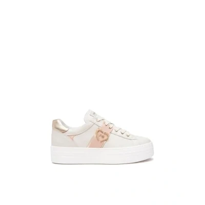 Afbeelding van Nero Giardini E513023D, leren damessneakers, Beenderen, 39 EU