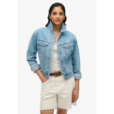 Afbeelding van Superdry Embellished Spijkerjas, Dames, Maat: 38, Boston vintage blue