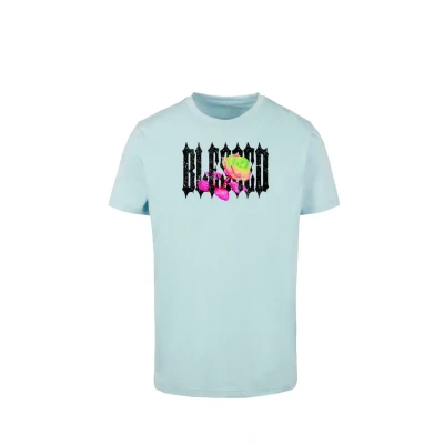 Afbeelding van Mister Tee Tshirt print, Heren, Maat: XS, Ocean blue