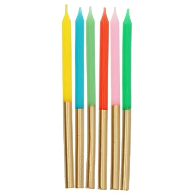 Afbeelding van Folat Kaarsen Retro Metallic 10 cm 24 stuks