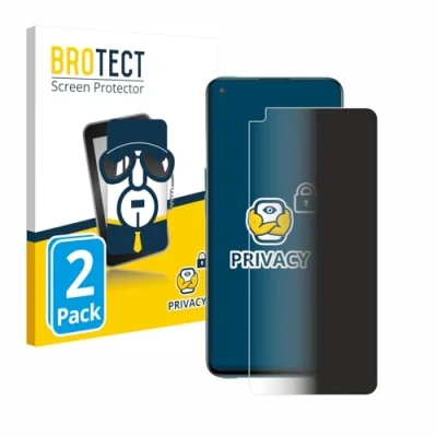 Afbeelding van BROTECT privacy screenprotector voor OnePlus Nord CE 5G Folie Beschermfolie Blauwlichtfilter (2 Stuks)