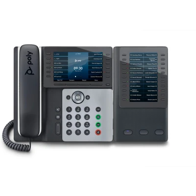 Afbeelding van POLY Edge E550 IP telefoon met PoE ondersteuning