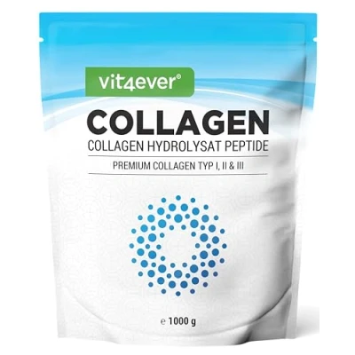 Afbeelding van Collageen Poeder 1000 g 100% Bioactief Collageenhydrolysaat Peptiden Type 1, 2 &amp; 3 Neutrale smaak Geen additieven