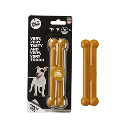 Afbeelding van TastyBone Small Peanut Butter Hond Kauwspeelgoed Vegan Kluif Nylabone
