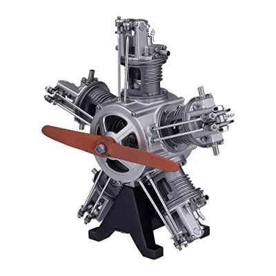 Afbeelding van Glimetal 5 cilinders radiale motor kit vliegtuig 230 stuks TECHING 1:6 mechanische metalen cadeau fysiek experiment educatief speelgoed