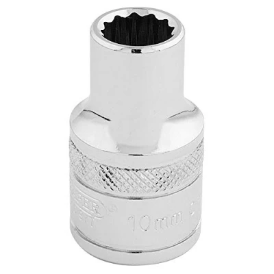 Afbeelding van Draper 33093 1/2&quot; vierkante aandrijving 12 Point Socket, 10mm grootte, blauw
