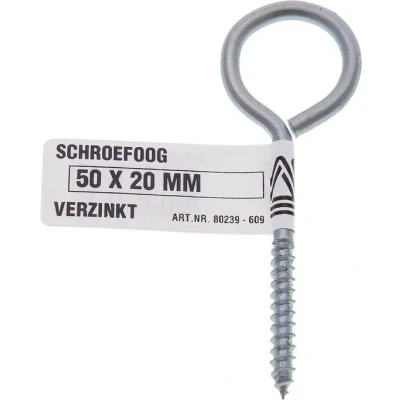 Afbeelding van Deltafix schroefoog standaard verzinkt 50 x 20 mm 1 st.