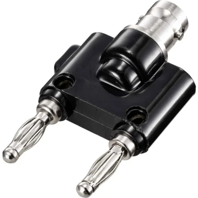 Afbeelding van TRU COMPONENTS Adapterstekker BNC bus Banaanstekker 4 mm Recht Zwart