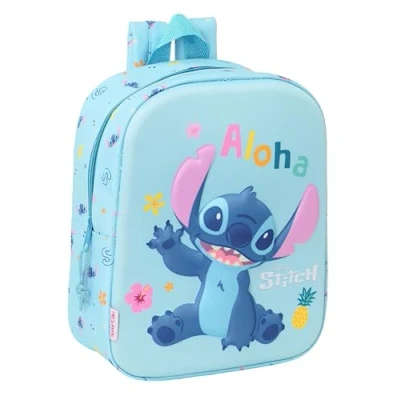 Afbeelding van Stich 3D kleuterschoolrugzak, aanpasbaar aan de wagen, eenvoudige reiniging, ideaal voor kinderen van verschillende leeftijden, comfortabel en veelzijdig, kwaliteit duurzaamheid, 22 x 10 27 cm