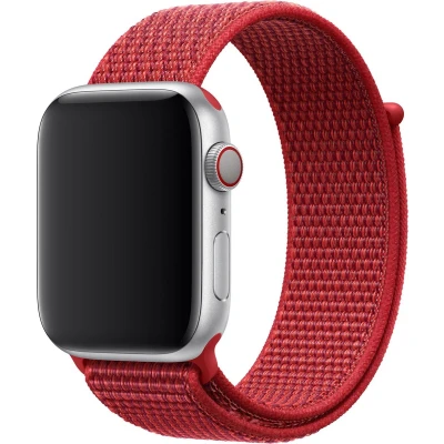 Afbeelding van Apple origineel Sport Loop Watch 38mm / 40mm 41mm (PRODUCT) Red 1st Gen MU962ZM/A