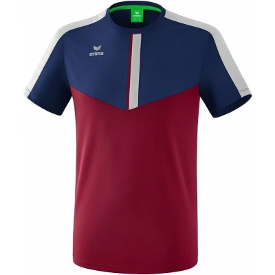 Afbeelding van Erima Squad T shirt new navy/bordeaux/silver grey 128 / M