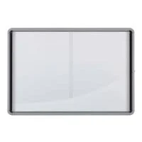 Afbeelding van Nobo Premium Plus binnenvitrine, schuifdeuren met hoekslot, magnetisch, 27 x A4