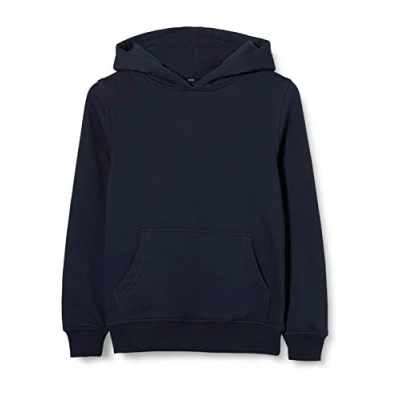Afbeelding van Build Your Brand Jongens hoodie Basic Kids Hoody, kinderen Hooded Sweater verkrijgbaar in vele kleuren, maten 110/116 158/164, marineblauw, 134/140 cm