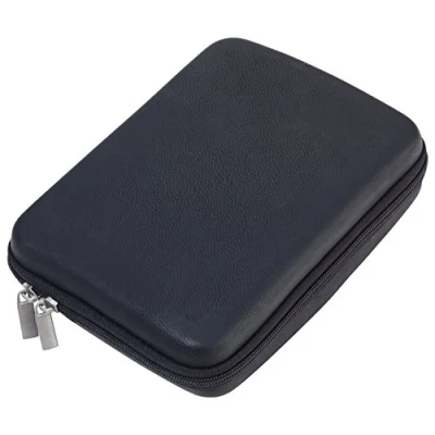 Afbeelding van Troika Organizer etui met ritssluiting &quot;Travel Case&quot; kabel organizer, reis cosmetica 3 binnenvakken 6 elastische bandlussen scheidingswand (binnen) kunstleer, fluweel zwart