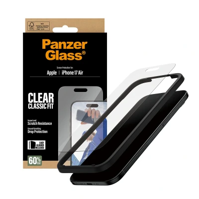 Afbeelding van PanzerGlass Screen Protector iPhone 17 Air Classic Fit w. EasyAli