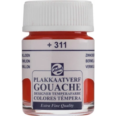 Afbeelding van Talens Plakkaatverf Extra Fijn Flacon Van 16 Ml, Vermiljoen