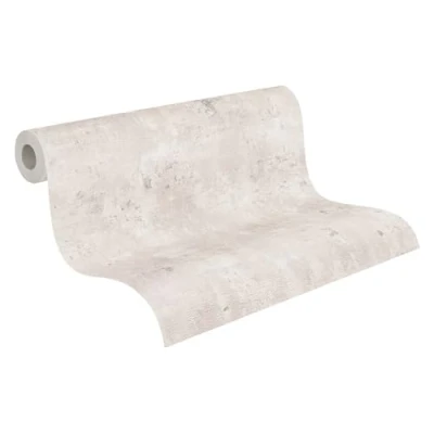 Afbeelding van METALLIC BEHANG Industrieel Zilver Wit Grijs Livingwalls Stories of Life