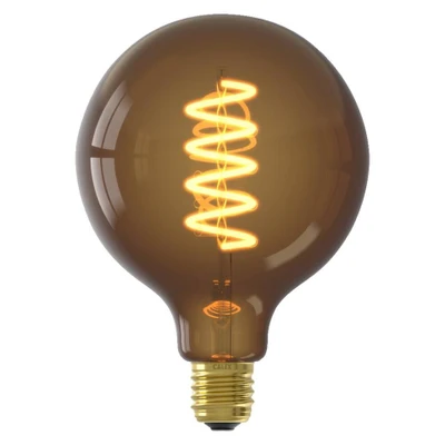 Afbeelding van Calex Lichtbron E27 G Globe Goud Glas 13x18x13cm (BxHxD)