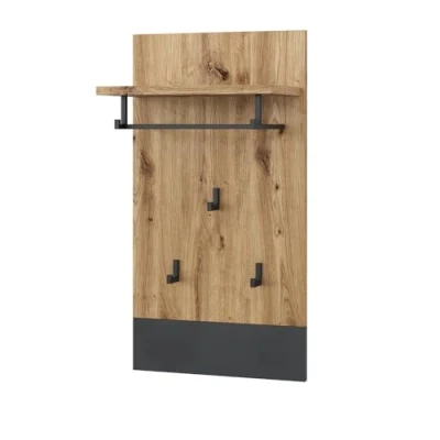 Afbeelding van Vicco Wandkapstok Selena, Antraciet/Artisanaal eiken, 44 x 83 cm