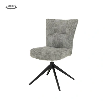 Afbeelding van Bardi Stoel fabric Haga 09 silver (draaibaar)
