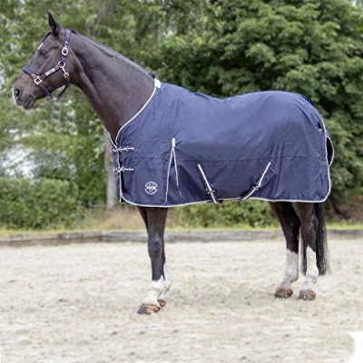 Afbeelding van HKM Turnoutdeken Eco Light Summer Rain Donkerblauw 135/185