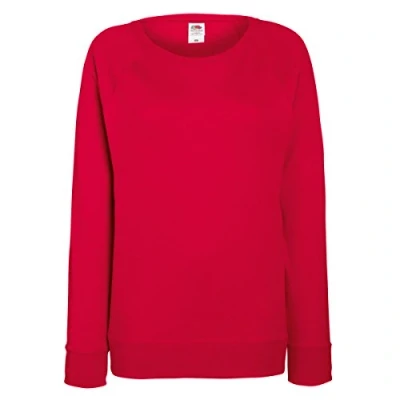 Afbeelding van Lady Fit Lichtgewicht Raglan sweat, Rood, S